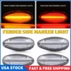 Fit For 01-14 Chevy Silverado 2500HD 3500HD Dually Bed Fender Side Marker Lights Fit For 01-14 Chevy Silverado 2500HD 3500HD Dually Bed Fender Side Marker Lights