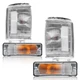 Clear Corner Lights & Turn Signal Lights Set For Toyota 4Runner Pickup 1984-1986