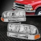 FOR 98-04 CHEVY S10 PICKUP BLAZER CHROME/AMBER CORNER HEADLIGHT BUMPER HEAD LAMP