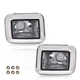 Fit For 03-08 Hummer H2 SUT Front Chrome Smoke Parking Signal Light Lamp 2pcs