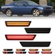 Front Rear Bumper Dynamic LED Side Marker Lights For 2008-2014 Dodge Challenger 