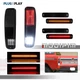 6PCS Smoke LED Tail Light & Side Marker Lamp For Ford F150 F250 E150 Truck 73-79