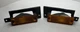  84-88 Pontiac FIERO Front Turn signal park lights with brackets Left and Right