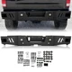 Rear Bumper For Dodge Ram 2500 3500 2010-2024 w/ LED Lights Steel Powder Coated Rear Bumper For Dodge Ram 2500 3500 2010-2024 w/ LED Lights Steel Powder Coated