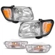 For 2001- 2004 Toyota Tacoma Headlights Corner Signal Lights Bumper Lamp Pair
