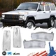4X Signal + Marker Light Clear Housings For 84-96 Jeep Cherokee & 86-92 Comanche