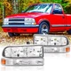 FOR CHEVY S10/BLAZER 1998-2004 Chrome/AMBER HEADLIGHT+BUMPER SIGNAL LIGHT