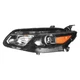 Left Headlight Assembly Halogen Projector For 2016-2018 Chevy Malibu Black Amber