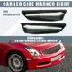 Pair LED Side Marker White Light 26185-AM800 for Infiniti G35 Coupe Smoked Lens