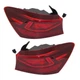 For Kia Forte 2019-2021 Tail Light Driver and Passenger Side Pair | Outer | LED