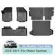 For Chevy Equinox 2018-2024 Car Floor Mats&Cargo Liner&Backrest Mats TPE Rubber