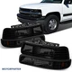 Black Headlight Bumper Light For 99-02 Chevy Silverado 1500 00-06 Suburban Tahoe