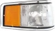 Corner Light for 1990 Lincoln Town Car Passenger Side Without bulb(s) 3311543RUS