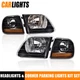 2X Headlights Corner Signal Light ​Fit For Ford 97-03 F150 97-02 Expedition