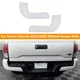Rear Bumper End Cap WHITE W/O Sensor Hole Set Pair For Toyota Tacoma 2016-2023