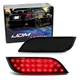 Smoked Lens 26-LED Bumper Reflectors, Rear Fog Lights For Subaru Impreza WRX STi