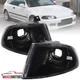 Black Corner Lights Fits 1992-1995 Honda Civic 2/3Dr Coupe Hatchback Signal Lamp