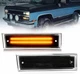 Smoke LED Side Marker Light For 1981-1991 Chevy GMC K10 C10 C20 C30 Suburban C/K