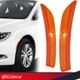 Set of 2 Amber Side Marker Light Fit For 2015-2017 Chrysler 200 Front LH+RH Side