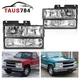 OEDRO PRO Headlights 4PCS For 90-99 Chevy C/K 1500 95-99  90-99 GMC C/K 1500