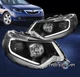 FOR 2009-2014 ACURA TSX [HID MODEL] LED BAR PROJECTOR HEADLIGHTS HEADLAMP BLACK