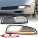 Chrome Dynamic LED DRL Signal Lights Corner Lamp For 1997-2004 Chevy Corvette C5
