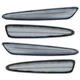 ORACLE 3150-019 4 PC SET OF CLEAR CONCEPT LED SIDEMARKERS FOR CORVETTE C6