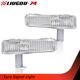 Bumper Turn Signal Light Fit For 1980-90 Chevrolet Caprice Plastic Lens LH & RH