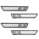 Clear Front & Rear Side Marker Light Lens Set For 2008-2014 Dodge Challenger Clear Front & Rear Side Marker Light Lens Set For 2008-2014 Dodge Challenger