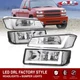 Clear OE Style LED DRL Headlights + Bumper Lamps For 2002-2006 Chevy Avalanche