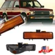 Amber Front Bumper Parking Signal Lights For 83-93 Chevry S-10 / 82-90 GMC S-15