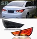 Left+Right Smoked Black LED Rear Brake Tail Lights For Hyundai Sonata 2011-2014