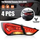 VLAND LED Tail Lights For 2011-2014 Hyundai Sonata VLAND SMOKED Lens Rear Lamps