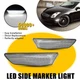 For 2003-07 Infiniti G35 2D Coupe White LED Front Bumper Side Marker Light Clear
