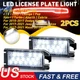 2x LED License Plate Lights Lamps For 2013-2019 Fiat 500 Maserati Levante USA 2x LED License Plate Lights Lamps For 2013-2019 Fiat 500 Maserati Levante USA