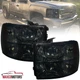 Smoke Headlights Fits 2007-2014 Chevy Silverado 1500 2500HD 3500HD Lamps LH+RH Smoke Headlights Fits 2007-2014 Chevy Silverado 1500 2500HD 3500HD Lamps LH+RH