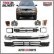 Bumper and Headlight Kit For 1992-1995 Toyota Pickup Front 4WD Chrome Steel