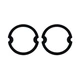 United Pacific C636703 Parking Light Lens Gasket, for 1963-1967 Chevy Corvette