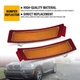 2xFor BMW E70 X5 LCI 11-13 FRONT DRIVER PASSENGER BUMPER REFLECTORS AMBER SET