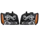 For 2007 08 09-2014 Chevy Avalanche/Suburban/Tahoe Halogen Headlights Left&Right