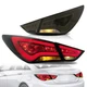 Pair LED Tail Lights For HYUNDAI SONATA 2011 2012 2013 2014 Smoked Len Rear Lamp