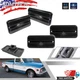 4PC Smoked Lens Front+Rear Side Marker Light Housings For 68-72 Chevy GMC Trucks