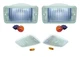 RT Off-Road Front Clear Parking & Side Marker Lamp Kit for 97-06 TJ Wrangler