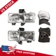 Headlight & Conrner Lamp LH+RH For Nissan UD 1800-3300 1995-2010 W/ Bracket A⁺