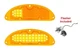 Pair Amber Sequential LED Parking Lights w/ Flasher For 1955 Chevy Bel Air 150