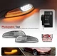 Clear LED DRL/Sequential Front Turn Signal Light Kit For 97-04 Chevy Corvette C5