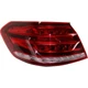 Tail Light Red Lens Driver Side Outer Halogen For 15-16 Mercedes E400 E250 E350