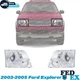 Driver and Passenger Side Headlights For Ford Explorer 2002-2005 Halogen w Bulbs
