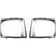 Headlight Door Set For 1989-1991 Toyota Pickup Driver and Passenger Chrome 4WD