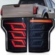 VLAND PairTail Lights For Ford F150 2015-2019 Black Sequential Full LED Brake